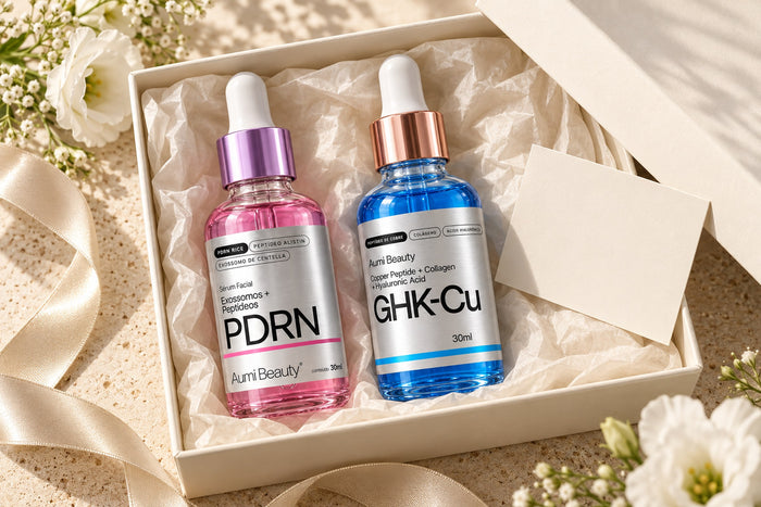 Ritual AUMI na caixa de presente com Sérum PDRN e Sérum GHK-Cu